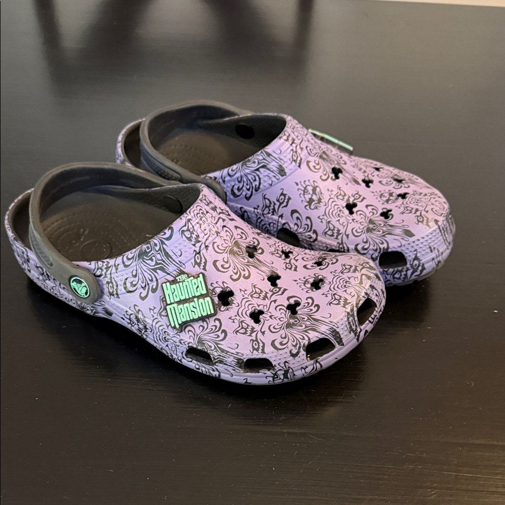 Disney‎ Purple Haunted Mansion Clogs
